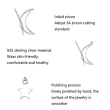 Load image into Gallery viewer, Stars Moon S925 Sterling Silver Necklace, SCN108