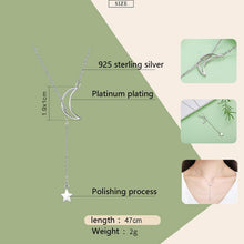 Load image into Gallery viewer, Stars Moon S925 Sterling Silver Necklace, SCN108