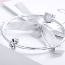 Load image into Gallery viewer, S925 Sterling Silver Small Star Bead Inlaid Zircon Necklace Bracelet Pendant