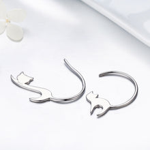 Load image into Gallery viewer, Naughty Cat S925 Sterling Silver Earrings, SCE073