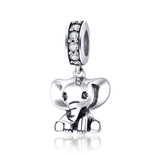 Load image into Gallery viewer, S925 Sterling Silver Animal Elephant Pendant DIY Bracelet Accessories