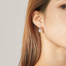 Load image into Gallery viewer, Heart-shaped Earrings Zircon Earrings Sterling Silver S925 Stud Earrings, SCE821