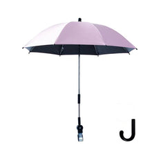 Load image into Gallery viewer, Stroller Universal Stroller Umbrella Sliding Baby Artifact Vinyl Anti-UV Universal Clip Sun And Rain Dual-use Umbrella, Pink, Gray, Blue, Black
