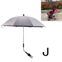 Load image into Gallery viewer, Stroller Universal Stroller Umbrella Sliding Baby Artifact Vinyl Anti-UV Universal Clip Sun And Rain Dual-use Umbrella, Pink, Gray, Blue, Black