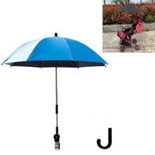 Load image into Gallery viewer, Stroller Universal Stroller Umbrella Sliding Baby Artifact Vinyl Anti-UV Universal Clip Sun And Rain Dual-use Umbrella, Pink, Gray, Blue, Black