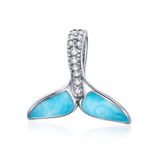 Load image into Gallery viewer, S925 Sterling Silver Ocean Fishtail Pendant Necklace DIY Accessories, SCC1067