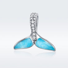 Load image into Gallery viewer, S925 Sterling Silver Ocean Fishtail Pendant Necklace DIY Accessories, SCC1067