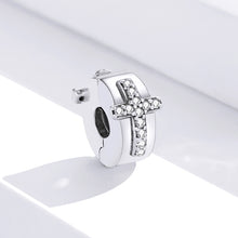 Load image into Gallery viewer, S925 Sterling Silver DIY Personality Beaded Accessories Cross Positioning Buckle Silver Beads