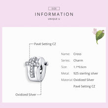 Load image into Gallery viewer, S925 Sterling Silver DIY Personality Beaded Accessories Cross Positioning Buckle Silver Beads