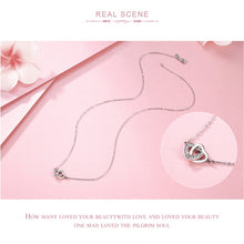 Load image into Gallery viewer, Love S925 Sterling Silver Lady Necklace, SCN181, SCN181 (Gold)