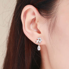 Load image into Gallery viewer, S925 Sterling Silver Cat Retro Earrings Female Earrings, SCE424