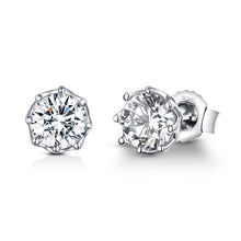 Load image into Gallery viewer, S925 Sterling Silver Stud Earrings Zircon Earrings, SCE499