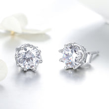 Load image into Gallery viewer, S925 Sterling Silver Stud Earrings Zircon Earrings, SCE499