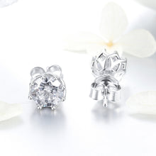Load image into Gallery viewer, S925 Sterling Silver Stud Earrings Zircon Earrings, SCE499