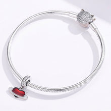 Load image into Gallery viewer, S925 Sterling Silver Pendant Red Love Planet DIY Bracelet Jewelry Accessories