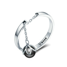 Load image into Gallery viewer, S925 Sterling Silver Open Pearl Ring, SCR314