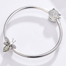Load image into Gallery viewer, S925 Sterling Silver Beads DIY Bee Bracelet Beaded Jewelry Accessories, SCC1194