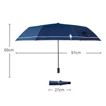 Load image into Gallery viewer, Small Fresh Forest Simple Sun and Rain Dual-use Sun Umbrella Sunscreen UV Protection Black Plastic Umbrella, Manual, Automatic
