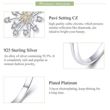Load image into Gallery viewer, S925 Sterling Silver Ladies Ring Dandelion Love Diamond Ring
