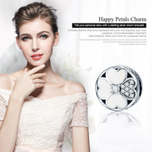 Load image into Gallery viewer, S925 Sterling Silver Diamond Happiness Petal Bead Bracelet Accessories, SCC250