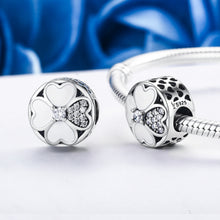 Load image into Gallery viewer, S925 Sterling Silver Diamond Happiness Petal Bead Bracelet Accessories, SCC250