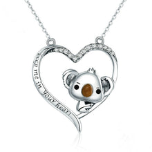 Load image into Gallery viewer, Cute Koala S925 Sterling Silver Lady Necklace, SCN256
