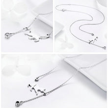 Load image into Gallery viewer, Naughty Kitten S925 Sterling Silver With Zircon Necklace, SCN232