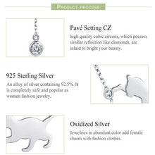 Load image into Gallery viewer, Naughty Kitten S925 Sterling Silver With Zircon Necklace, SCN232