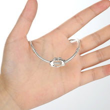 Load image into Gallery viewer, DIY Bracelet Beads Holding Hands Heart-to-heart S925 Sterling Silver Beads, SCC125