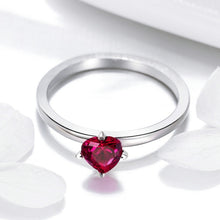 Load image into Gallery viewer, S925 Sterling Silver Ring Heartbeat Fashion Ring, 8