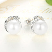 Load image into Gallery viewer, Pearl Earrings Jewelry S925 Sterling Silver Earrings, SCE021