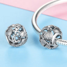 Load image into Gallery viewer, Beach S925 Sterling Silver Beaded Hollow DIY Bracelet Necklace Bead Accessories