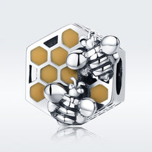 Load image into Gallery viewer, DIY Beaded Bracelet Accessories S925 Sterling Silver Personalized Bee Hive Bead Accessories