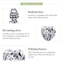 Load image into Gallery viewer, S925 Sterling Silver Love Heart-shaped Silver Beads, SCC722
