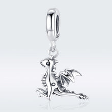Load image into Gallery viewer, S925 Sterling Silver Pendant Drogon  Dinosaur Charm DIY Bracelet Accessories, SCC1322