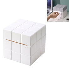 Load image into Gallery viewer, Cube Tissue Box Desktop Storage Box, Pure White, White+Grey, White+Pink, White+Blue
