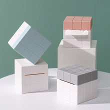 Load image into Gallery viewer, Cube Tissue Box Desktop Storage Box, Pure White, White+Grey, White+Pink, White+Blue
