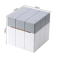 Load image into Gallery viewer, Cube Tissue Box Desktop Storage Box, Pure White, White+Grey, White+Pink, White+Blue