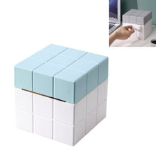 Load image into Gallery viewer, Cube Tissue Box Desktop Storage Box, Pure White, White+Grey, White+Pink, White+Blue