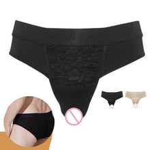 Load image into Gallery viewer, CD Pseudo-girl Underwear Male Disguise Women Hidden Lower Body Pants Cross-dress Underwear, S, M, L, XL, XXL
