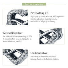Load image into Gallery viewer, S925 Sterling Silver Heart-shaped Hollow Diamond Beads DIY Bracelet Accessories, SCC432