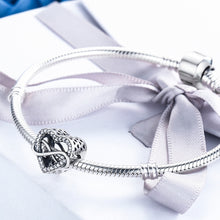 Load image into Gallery viewer, S925 Sterling Silver Heart-shaped Hollow Diamond Beads DIY Bracelet Accessories, SCC432