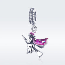 Load image into Gallery viewer, S925 Sterling Silver Magic Witch Broom Pendant Dripping Oil DIY Bracelet Accessories, SCC914