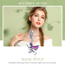 Load image into Gallery viewer, S925 Sterling Silver Magic Witch Broom Pendant Dripping Oil DIY Bracelet Accessories, SCC914