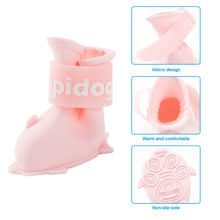 Load image into Gallery viewer, 4 PCS/Set  Cartoon Dog Shoes Pet Silicone Waterproof Rain Boots, S, M, L