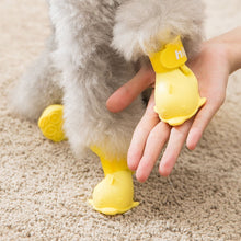 Load image into Gallery viewer, 4 PCS/Set  Cartoon Dog Shoes Pet Silicone Waterproof Rain Boots, S, M, L