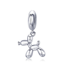 Load image into Gallery viewer, S925 Sterling Silver Cute Balloon Dog Charm DIY Bracelet Accessory, Bead, Bead+Chain