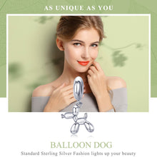 Load image into Gallery viewer, S925 Sterling Silver Cute Balloon Dog Charm DIY Bracelet Accessory, Bead, Bead+Chain