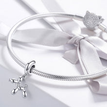 Load image into Gallery viewer, S925 Sterling Silver Cute Balloon Dog Charm DIY Bracelet Accessory, Bead, Bead+Chain