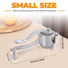 Load image into Gallery viewer, LsCook Aluminum Detachable Manual Juicer Lemon Watermelon Orange Fruit Juicer, Silver